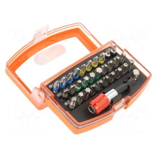 Kit: screwdriver bits | Mounting: 1/4" (C6,3mm) | bag | 32pcs.