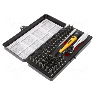 Kit: screwdriver bits | Mounting: hexagonal 4mm | MICO | box | 65pcs.