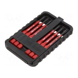 Kit: screwdriver bits | insulated | 1kVAC | Torx® | 75mm | max.5.5Nm