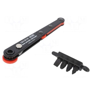 Kit: screwdriver bits | The set contains: screwdriving grip