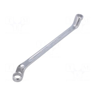 Wrench | box | 14mm,15mm | chromium plated steel | L: 245mm | offset