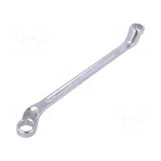 Wrench | box | 18mm,19mm | chromium plated steel | L: 275mm | offset
