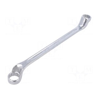 Wrench | box | 21mm,23mm | chromium plated steel | L: 315mm | offset