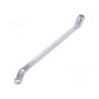 Wrench | box | 8mm,9mm | chromium plated steel | L: 185mm | offset
