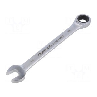 Wrench | combination spanner | 15mm | MicroSpeeder