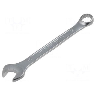 Wrench | combination spanner | 15mm | Overall len: 185mm | steel
