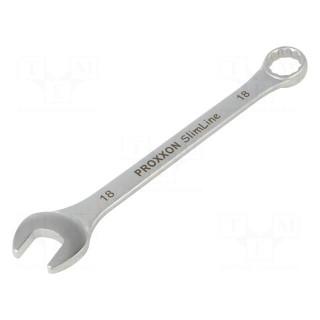 Wrench | combination spanner | 18mm | Overall len: 216mm | SlimLine