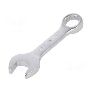 Wrench | combination spanner | 19mm | Chrom-vanadium steel | short