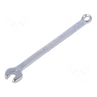 Wrench | combination spanner | 4mm | chromium plated steel | L: 85mm