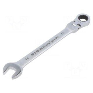 Wrench | combination spanner,with joint | 14mm | MicroSpeeder