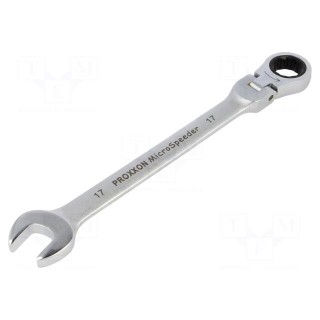 Wrench | combination spanner,with joint | 17mm | MicroSpeeder