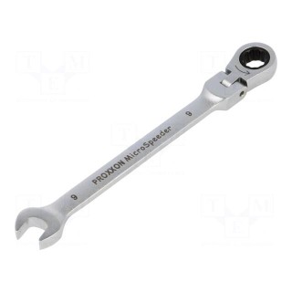 Wrench | combination spanner,with joint | 9mm | MicroSpeeder