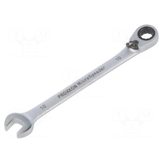 Wrench | combination spanner,with ratchet | 10mm | MicroSpeeder