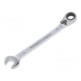 Wrench | combination spanner,with ratchet | 12mm | MicroSpeeder