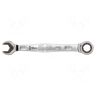 Wrench | combination spanner,with ratchet | 12mm | steel | L: 170.7mm