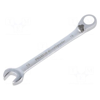 Wrench | combination spanner,with ratchet | 13mm | MicroSpeeder