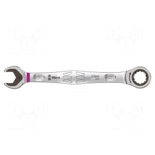 Wrench | combination spanner,with ratchet | 14mm | steel | L: 188mm