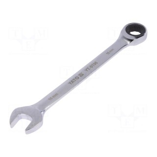 Wrench | combination spanner,with ratchet | 15mm