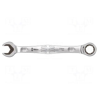 Wrench | combination spanner,with ratchet | 15mm | steel | L: 200mm