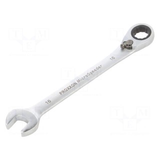 Wrench | combination spanner,with ratchet | 16mm | MicroSpeeder