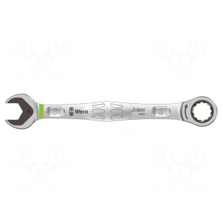 Wrench | combination spanner,with ratchet | 18mm | steel | L: 235mm
