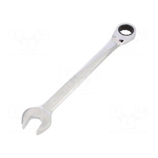 Wrench | combination spanner,with ratchet | 19mm | nickel plated