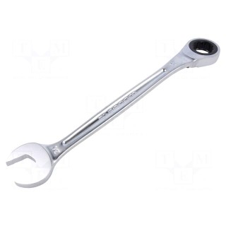 Wrench | combination spanner,with ratchet | 24mm | L: 320mm | satin