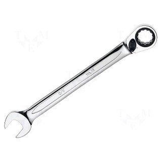 Key | combination spanner,with ratchet | 12mm | Overall len: 172mm