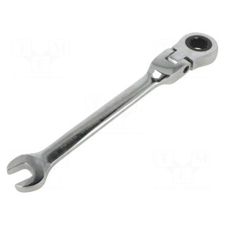 Wrench | combination spanner,with ratchet,with joint | 10mm