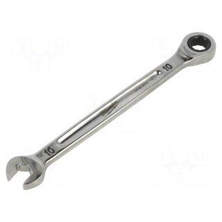 Wrench | combination spanner,with ratchet | 10mm | Maxbite | L: 165mm