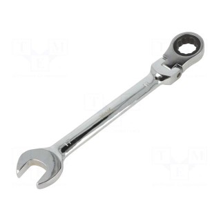 Wrench | combination spanner,with ratchet,with joint | 17mm