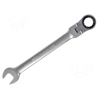 Wrench | combination spanner,with ratchet,with joint | 18mm