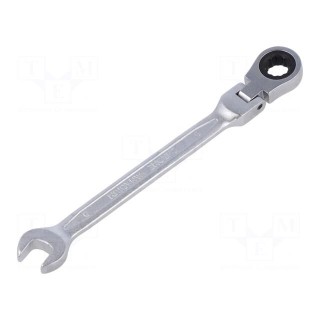 Wrench | combination spanner,with ratchet,with joint | 9mm