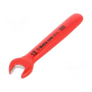 Wrench | insulated,single sided,spanner | 12mm