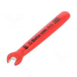 Wrench | insulated,single sided,spanner | 6mm