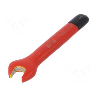 Wrench | insulated,spanner | 14mm | 1kV | tool steel | L: 140mm