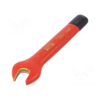 Key | insulated,spanner | 15mm | IEC 60900,VDE | tool steel | 150mm