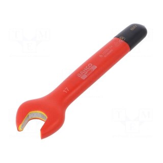 Key | insulated,spanner | 17mm | IEC 60900,VDE | tool steel | 162mm