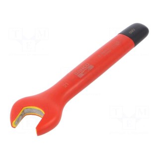 Wrench | insulated,spanner | 21mm | 1kV | tool steel | L: 184mm