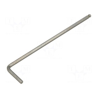 Wrench | hex key,spherical | HEX 2,5mm | Overall len: 93mm | long