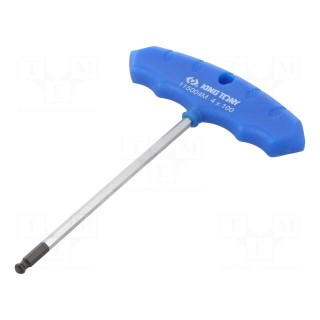Wrench | hex key,spherical | HEX 4mm | Overall len: 137mm