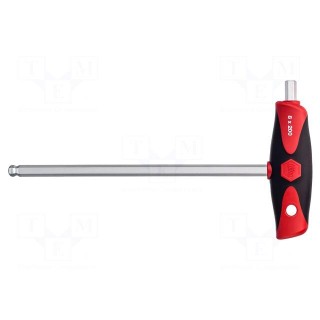 Wrench | hex key,spherical | HEX 8mm | Overall len: 232mm