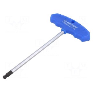 Wrench | hex key,spherical | HEX 6mm | Overall len: 188mm