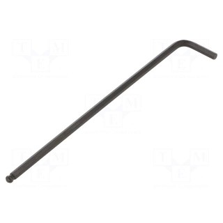 Wrench | inch,hex key,spherical | HEX 1/8" | Overall len: 121mm