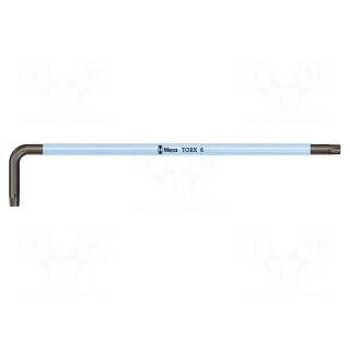 Wrench | Torx® | TX08 | Overall len: 90mm | steel | long | Multicolour