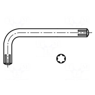 Wrench | Torx® | TX20 | Overall len: 57mm | steel