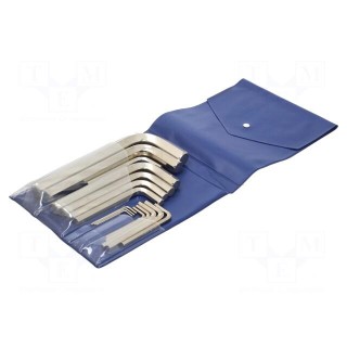 Wrenches set | hex key | steel | 15pcs.
