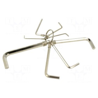 Wrenches set | hex key | steel | 8pcs.