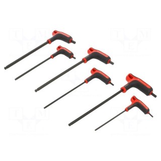 Wrenches set | hex key,spherical | Kind of handle: L | 6pcs.