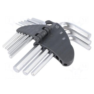 Wrenches set | hex key | Chrom-vanadium steel | 9pcs.